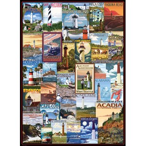 Eurographics (6000-0779) - "Leuchttürme" - 1000 Teile Puzzle