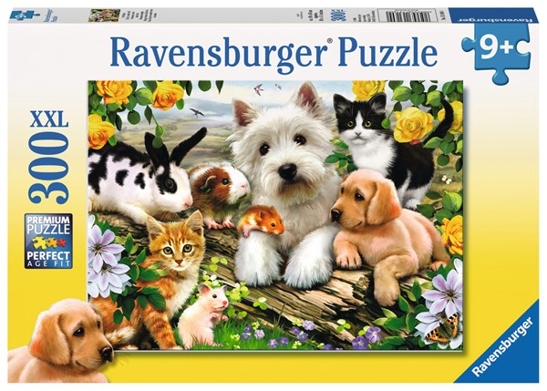 Ravensburger (13160) - Howard Robinson: "Fröhliche Tierfreundschaft" - 300 Teile Puzzle