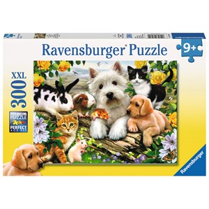 Ravensburger (13160) - Howard Robinson: "Fröhliche Tierfreundschaft" - 300 Teile Puzzle