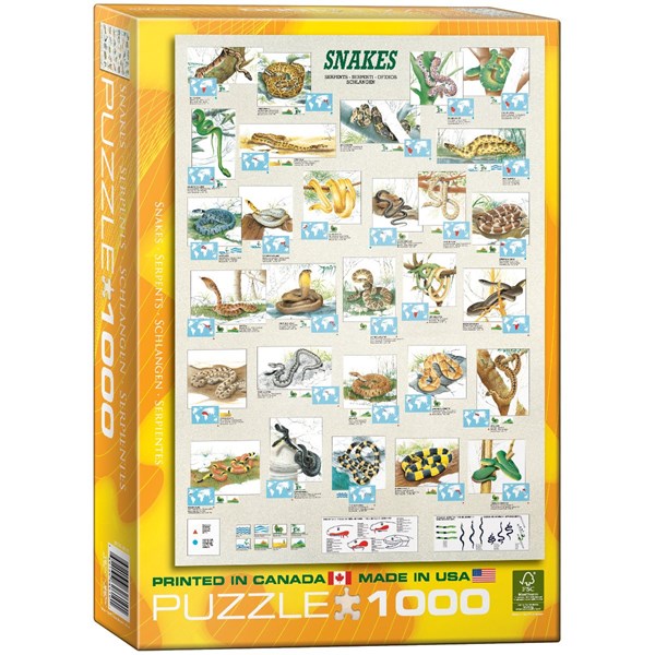 Eurographics (6000-2610) - "Schlangen" - 1000 Teile Puzzle