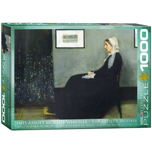 Eurographics (6000-0749) - James Whistler: "Porträt der Mutter des Künstlers" - 1000 Teile Puzzle