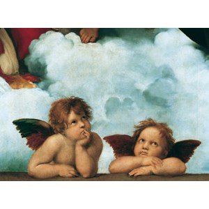 Clementoni (31437) - Raphael: "Sixtinische Madonna" - 1000 Teile Puzzle