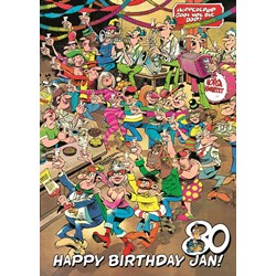Jumbo (19029) - Jan van Haasteren: "Alles Gute zum Geburtstag Jan!" - 1000 Teile Puzzle
