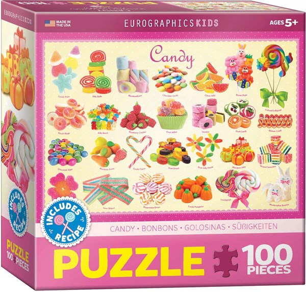 Eurographics (6100-0521) - "Süßigkeiten" - 100 Teile Puzzle