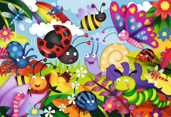 Ravensburger (05447) - "Cute Bugs" - 24 Teile Puzzle