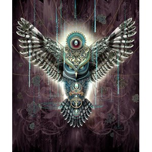 Schmidt Spiele (59324) - Chris Saunders: "Wise Owl" - 1000 Teile Puzzle