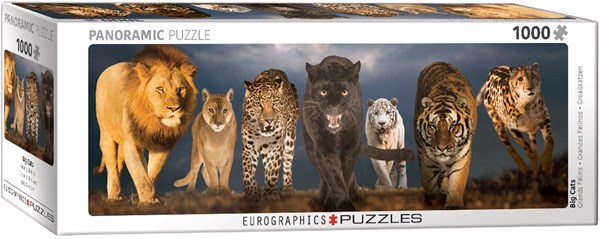 Eurographics (6010-0297) - "Großkatzen" - 1000 Teile Puzzle