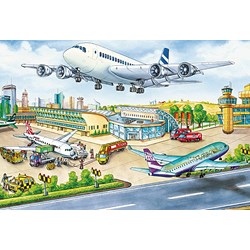 Schmidt Spiele (56508) - "Verkehrsmittel im Metallkoffer" - 26 48 Teile Puzzle