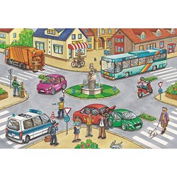 Schmidt Spiele (56508) - "Verkehrsmittel im Metallkoffer" - 26 48 Teile Puzzle