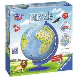 Ravensburger (12338) - "Children's Globe" - 180 Teile Puzzle