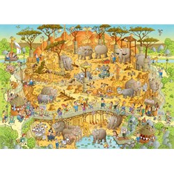 Heye (29639) - Marino Degano: "Funky Zoo Afrika" - 1000 Teile Puzzle