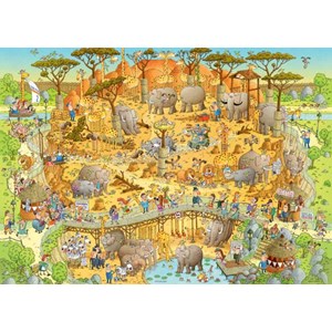 Heye (29639) - Marino Degano: "Funky Zoo Afrika" - 1000 Teile Puzzle