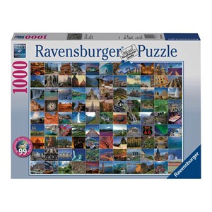 Ravensburger (19371) - "99 Beautiful Places on Earth" - 1000 Teile Puzzle