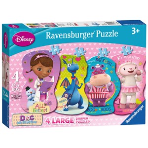 Ravensburger (07348) - "Helping Friends" - 10 12 14 16 Teile Puzzle