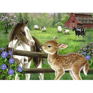Ravensburger (09625) - Jane Maday: "Neue Nachbarn" - 60 Teile Puzzle