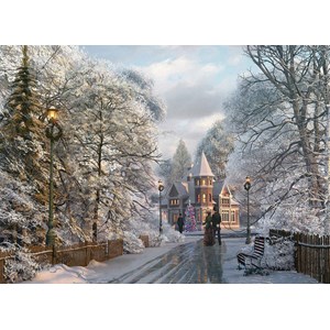 Eurographics (6000-0425) - Dominic Davison: "New England Weihnachtsspaziergang" - 1000 Teile Puzzle