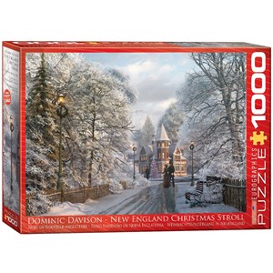 Eurographics (6000-0425) - Dominic Davison: "New England Weihnachtsspaziergang" - 1000 Teile Puzzle