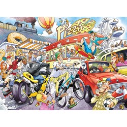 Jumbo (19132) - "Wasgij - Imagine 2: Wenn das Rad nicht erfunden worden wäre" - 1000 Teile Puzzle