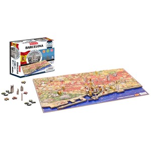 4D Cityscape (40050) - "Barcelona, Spain" - 1100 Teile Puzzle
