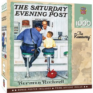 MasterPieces (71408) - Norman Rockwell: "The Runaway, The Saturday Evening Post" - 1000 Teile Puzzle
