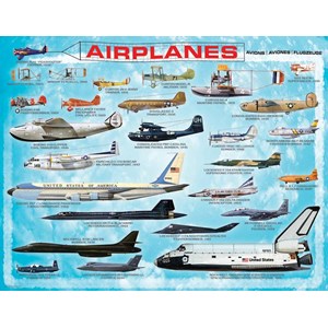 Eurographics (8104-0086) - "Flugzeuge" - 100 Teile Puzzle
