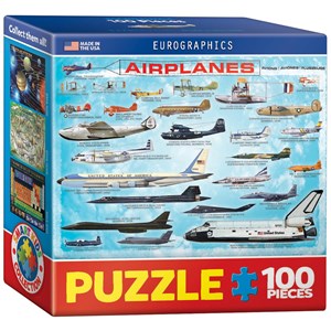 Eurographics (8104-0086) - "Flugzeuge" - 100 Teile Puzzle