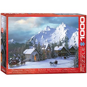 Eurographics (6000-0426) - Dominic Davison: "Weihnachten in den Rocky Mountains" - 1000 Teile Puzzle