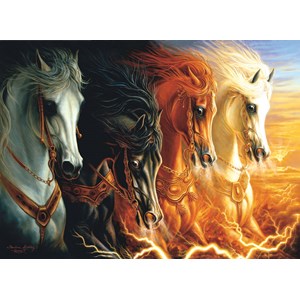 SunsOut (68420) - Sharlene Lindskog-Osorio: "Pferde der Apokalypse" - 1500 Teile Puzzle