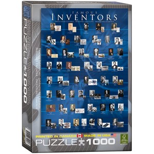 Eurographics (6000-1999) - "Berühmte Erfinder" - 1000 Teile Puzzle