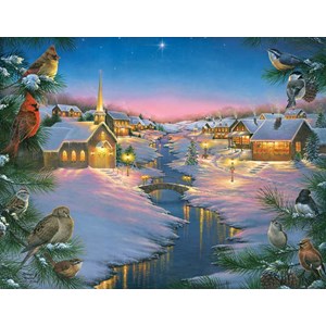 SunsOut (69609) - Abraham Hunter: "A Winter's Silent Night" - 1000 Teile Puzzle