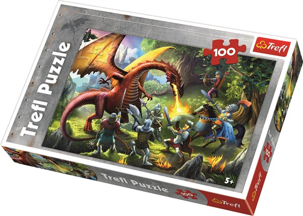 Trefl (16281) - "Meeting The Dragon" - 100 Teile Puzzle