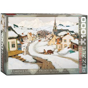 Eurographics (6000-7183) - "Dorf in Laurentians" - 1000 Teile Puzzle