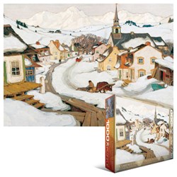 Eurographics (6000-7183) - "Dorf in Laurentians" - 1000 Teile Puzzle