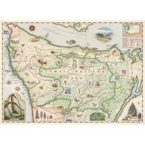 MasterPieces (71766) - "Olympic Map" - 1000 Teile Puzzle