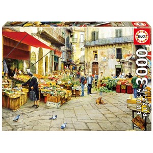 Educa (16780) - "La Vucciria Market, Palermo" - 3000 Teile Puzzle