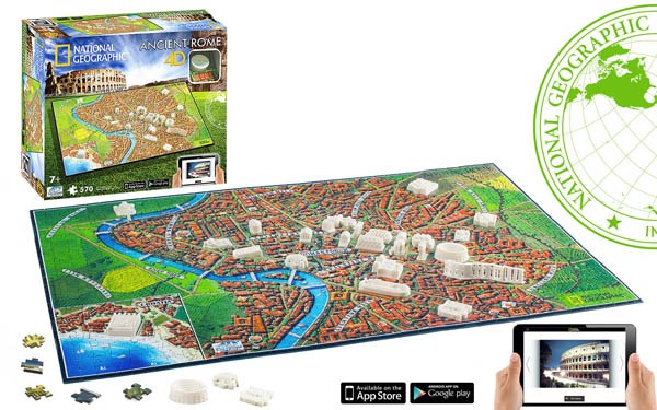 4D Cityscape (61004) - "Ancient Rome" - 600 Teile Puzzle