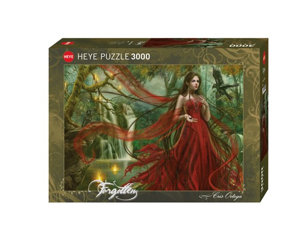 Heye (29272) - Cris Ortega: "Rotes Kleid" - 3000 Teile Puzzle