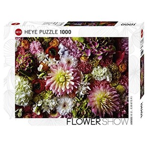 Heye (29740) - "Duftende Dahlien" - 1000 Teile Puzzle