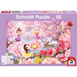 Schmidt Spiele (56155) - "Feentanz" - 60 Teile Puzzle