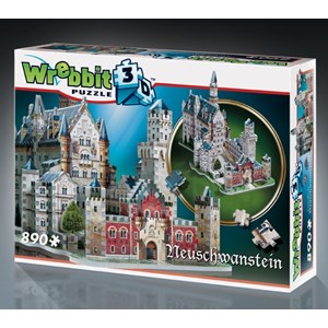 Wrebbit (W3D-2005) - "Schloss Neuschwanstein" - 890 Teile Puzzle