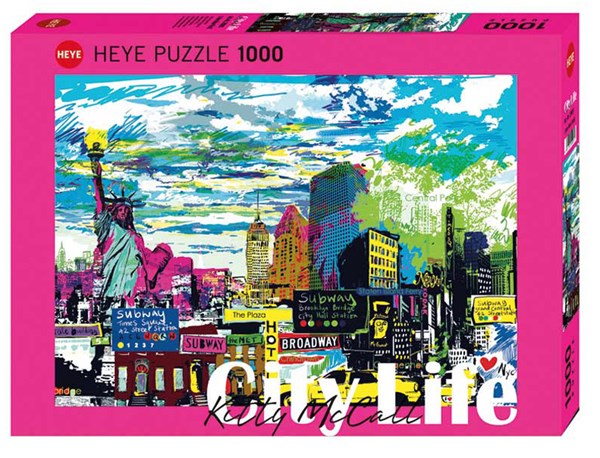 Heye (29681) - Kitty McCall: "I Love New York!" - 1000 Teile Puzzle