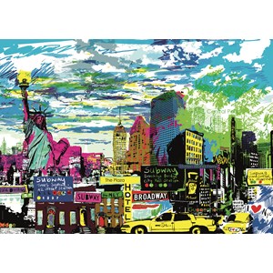 Heye (29681) - Kitty McCall: "I Love New York!" - 1000 Teile Puzzle