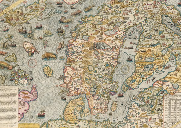 Piatnik (545641) - "Seekarte von 1572" - 1000 Teile Puzzle