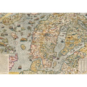 Piatnik (545641) - "Seekarte von 1572" - 1000 Teile Puzzle
