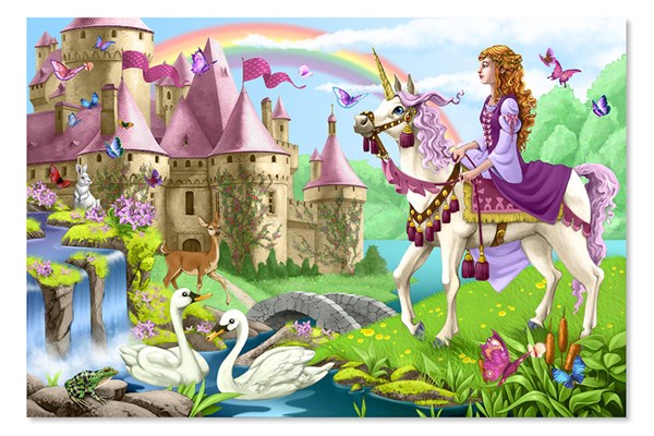 Melissa and Doug (4427) - "Fairy Tale Castle" - 48 Teile Puzzle