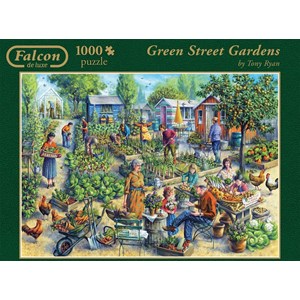 Falcon (11081) - "Gartenarbeit" - 1000 Teile Puzzle