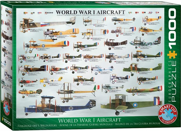 Eurographics (6000-0087) - "Flugzeuge des 1. Weltkrieges" - 1000 Teile Puzzle