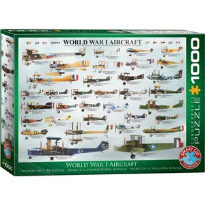 Eurographics (6000-0087) - "Flugzeuge des 1. Weltkrieges" - 1000 Teile Puzzle