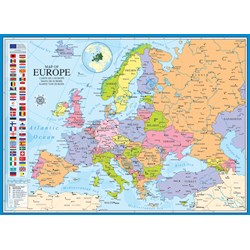 Eurographics (6000-0789) - "Karte von Europa" - 1000 Teile Puzzle