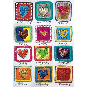 Heye (29706) - "Das Jahr der Liebe" - 500 Teile Puzzle